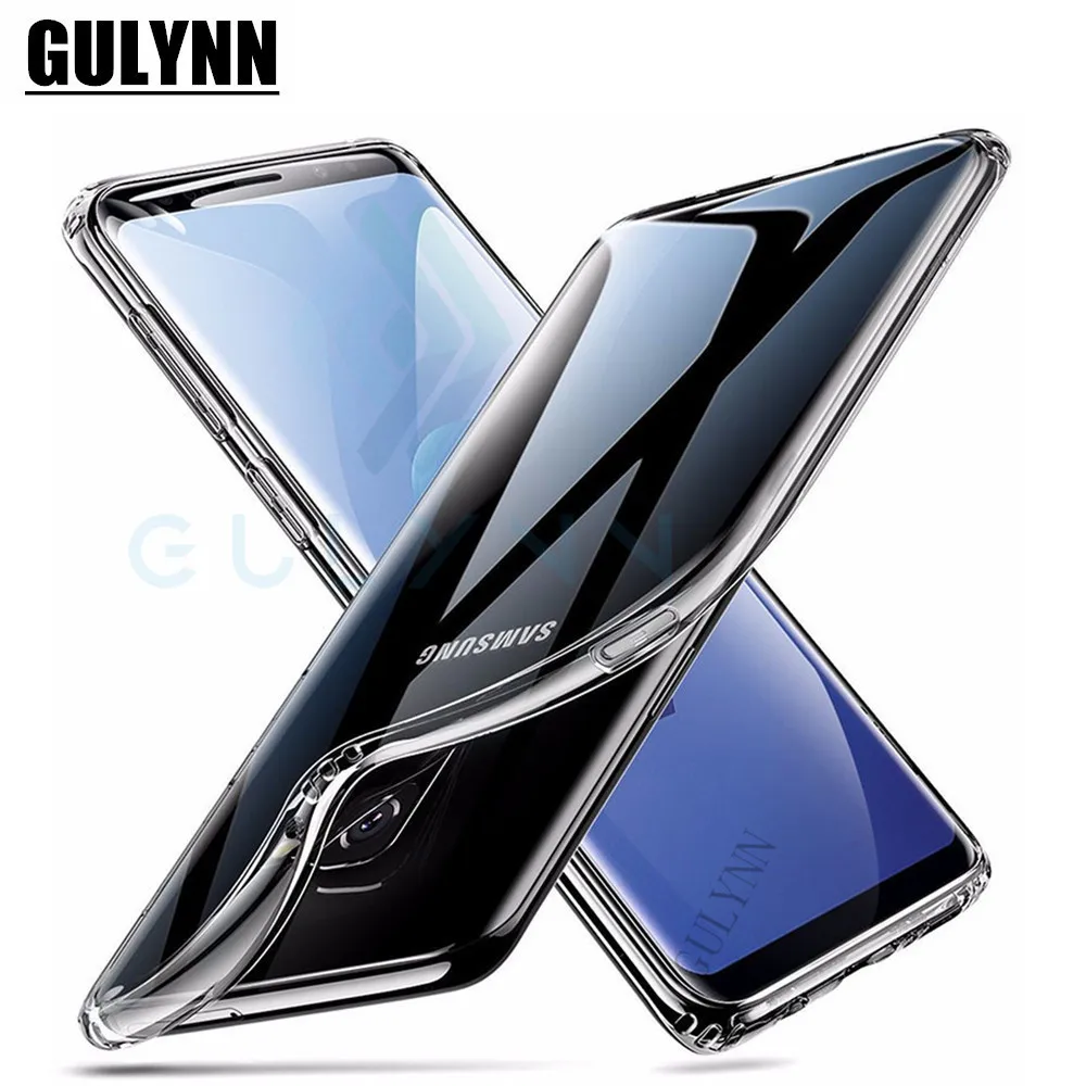 Ультра тонкий прозрачный силиконовый чехол для samsung Galaxy S9 S8 A6 A8 плюс Чехол J3 J4 J5 J6 J7