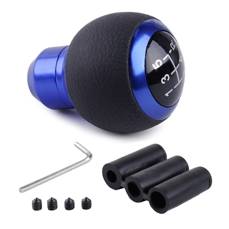 

Blue Universal Car Ball 5 Speed Manual Gear Shift Knob Shifter Lever Stick Part