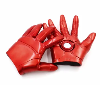 

Endgame Superhero Tony Stark Cosplay PVC Gloves Infinity Gauntlet Cosplay Shining Red Gloves Halloween Cosplay Accessory Hot