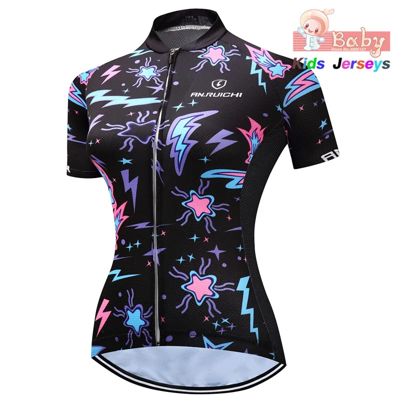 2019 Cycling Kit Kids Cycling Jersey Set Cartoon Children Cycling Clothing Summer Bike Jersey Quick Dry Bicycle Jersey Suit