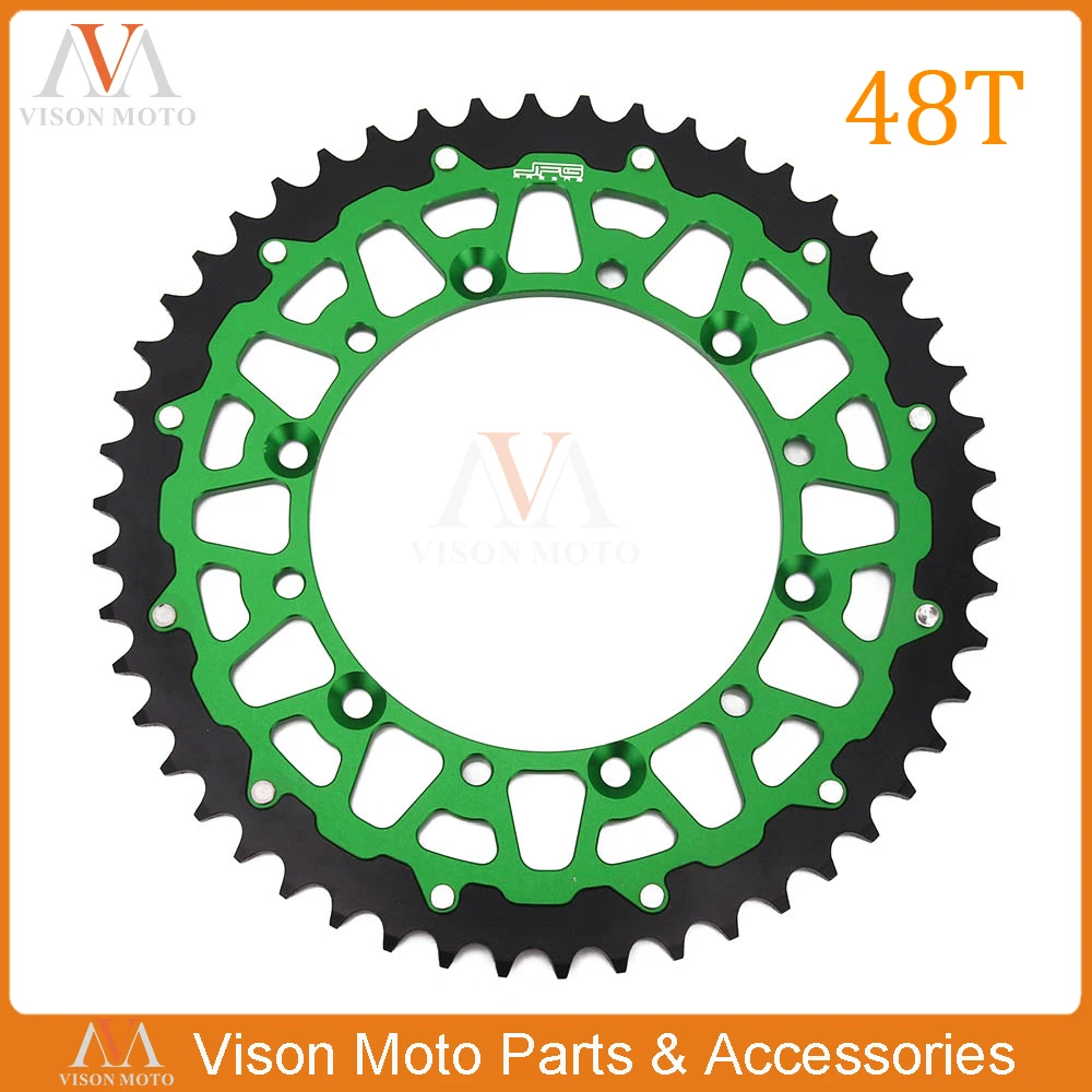 42 44 46T 47 т 48 49 50T 51 т 52 мотоциклетные задние звездочки для KAWASAKI KX500 RMZ250 KX125 KDX220 KX 250 500 KX250 KX500