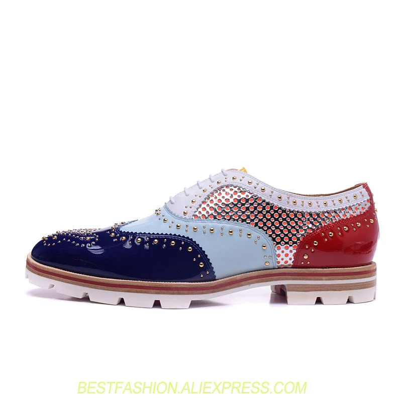 

Handmade Studded Rivets Men Shoes Brand Designers Men Loafers Men's Shoes Low Top Man Casual Sapatos Tenis Masculino Top Quality