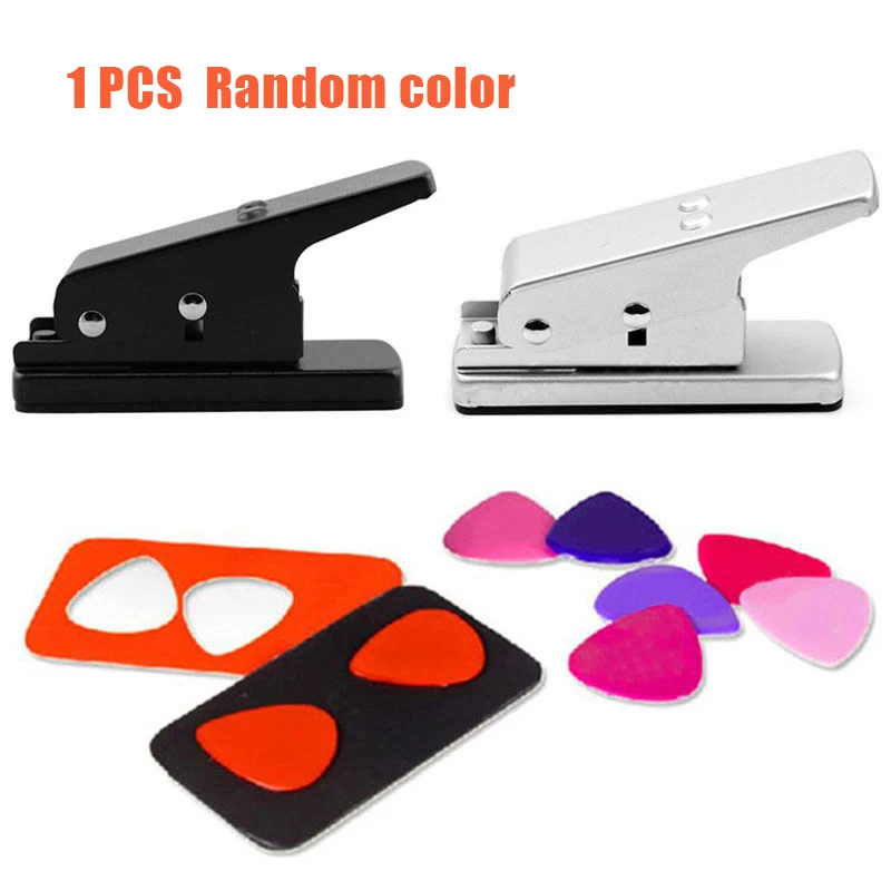 

1pcs DIY Hole Punch Make Guitar Pick Punch Maker Pick Plastic Card Cutter DIY Tool Guitar Parts Accessories