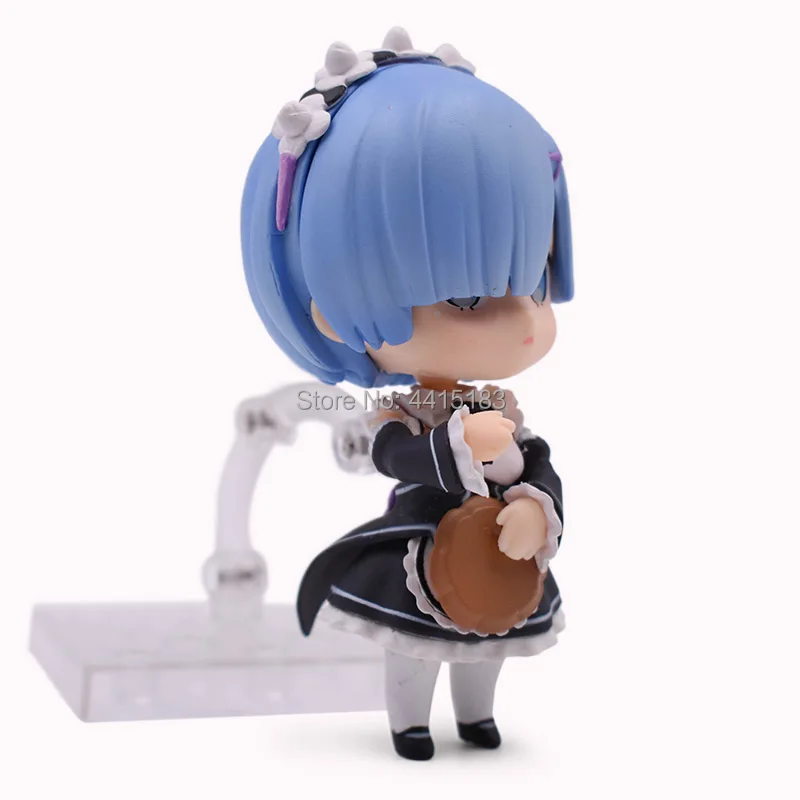 2 Styles Q Ver Anime Re : Life In A Different World From Zero Nendoroid Ram Rem PVC Action Figure Doll Collectible Model Toy 