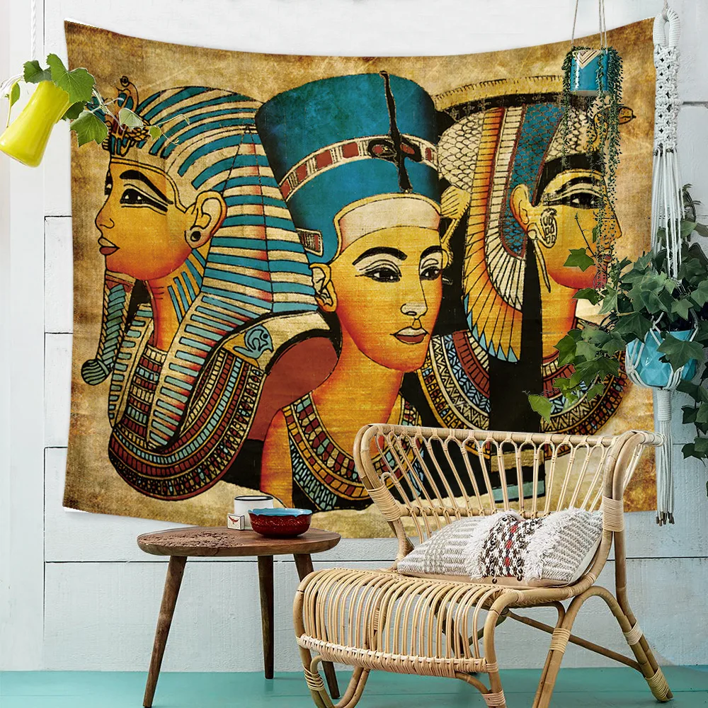 

Egypt Indian Africa Vintage Tapestry Wall Hanging Large Printed Cloth Tapestries Decor Home Room Decorative