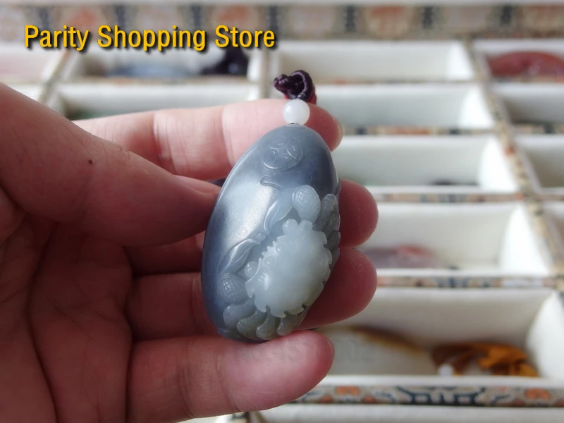 

25578Hot Products Gift Top Authentic China Nephrite Oriental culture Natural Jade individuality charm Pendant Necklace jewelry