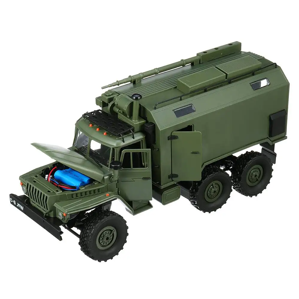 

High Quality WPL B36 Ural 1/16 2.4G 6WD Rc Car Military Truck Rock Crawler Communication Vehicle RTR Toy Green