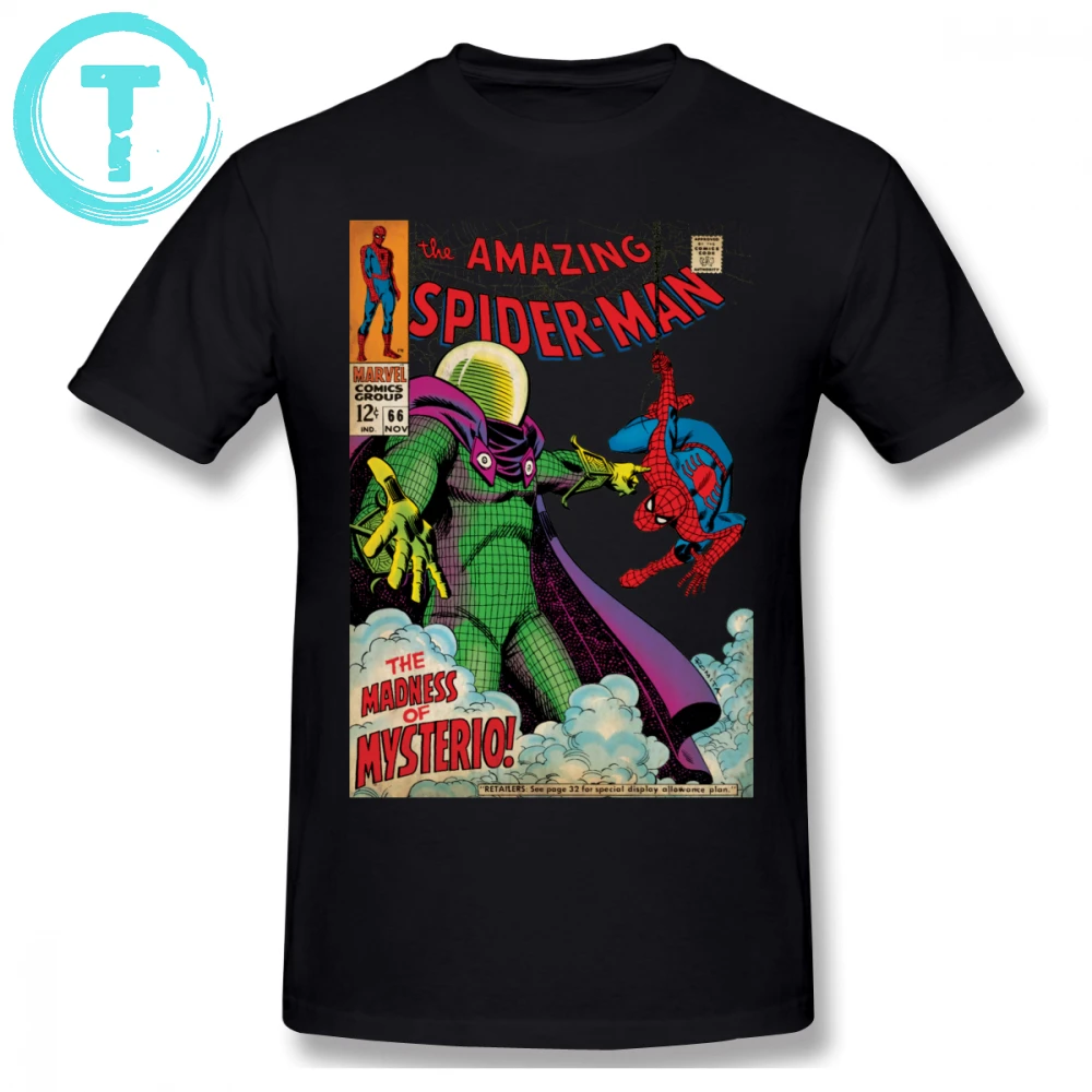 

Spiderman T Shirt Spider-Man Spider Logo T-Shirt 100 Cotton Man Tee Shirt Plus size Fun Short Sleeves Print Basic Tshirt