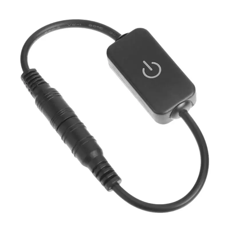 

Mini LED Dimmer Switch Controller Single Color Touch Manual Knob for Led Strip Adjust Brightness On Off Black White