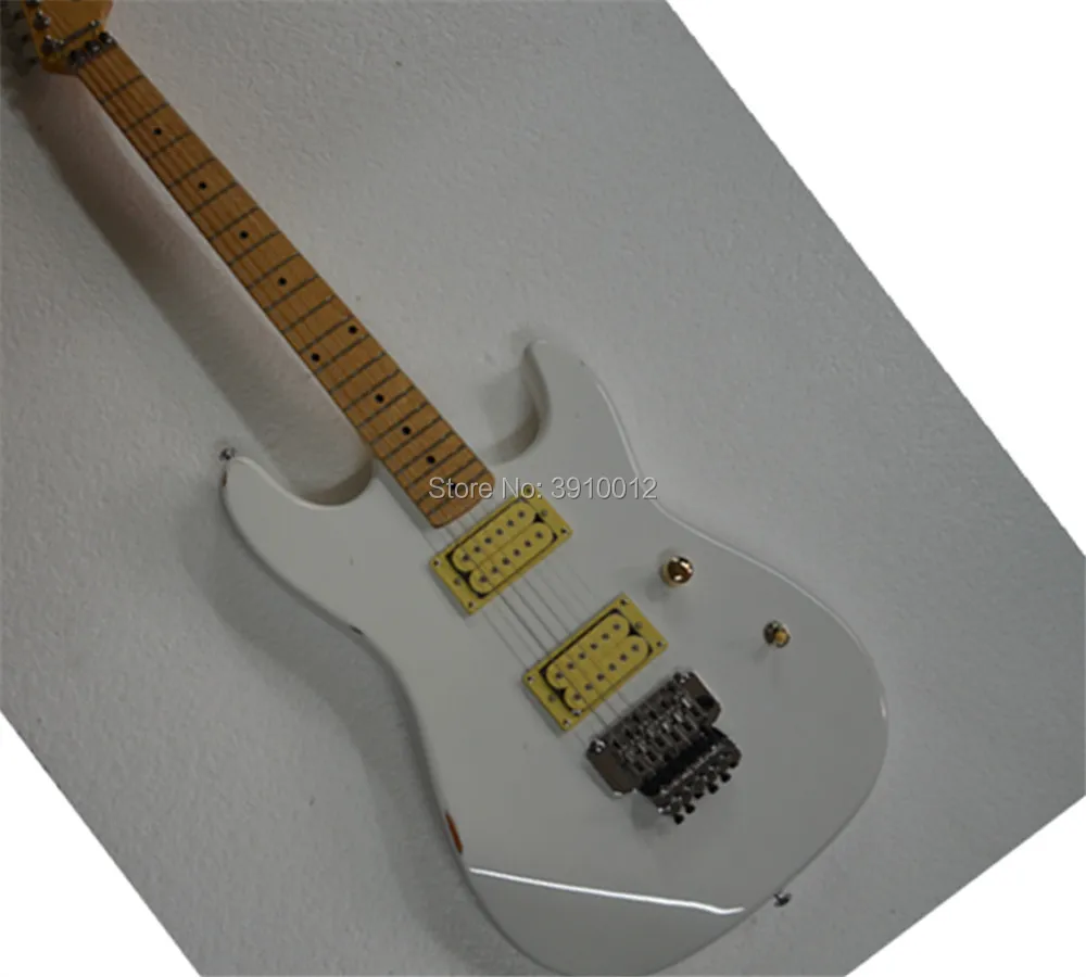 top quality  Charvel Alder San Dimas guitars maple fingerboard  white electric guitar  with floyd rose bridge