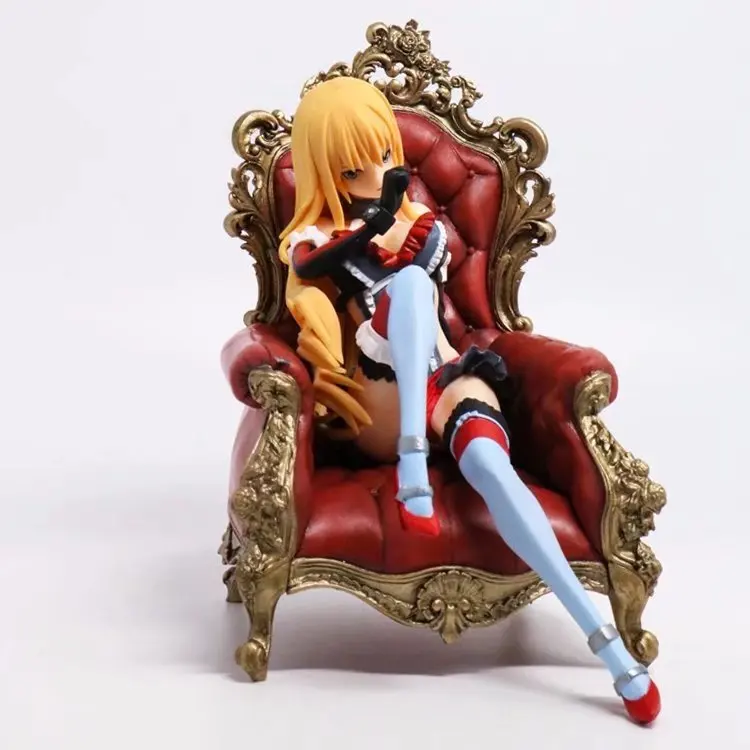 

New Arrival Anime Kantai Collection Bismarck Sitting Sofa Ver PVC Model 16cm Sexy Girl toy Kids Decoration Action Figure Doll
