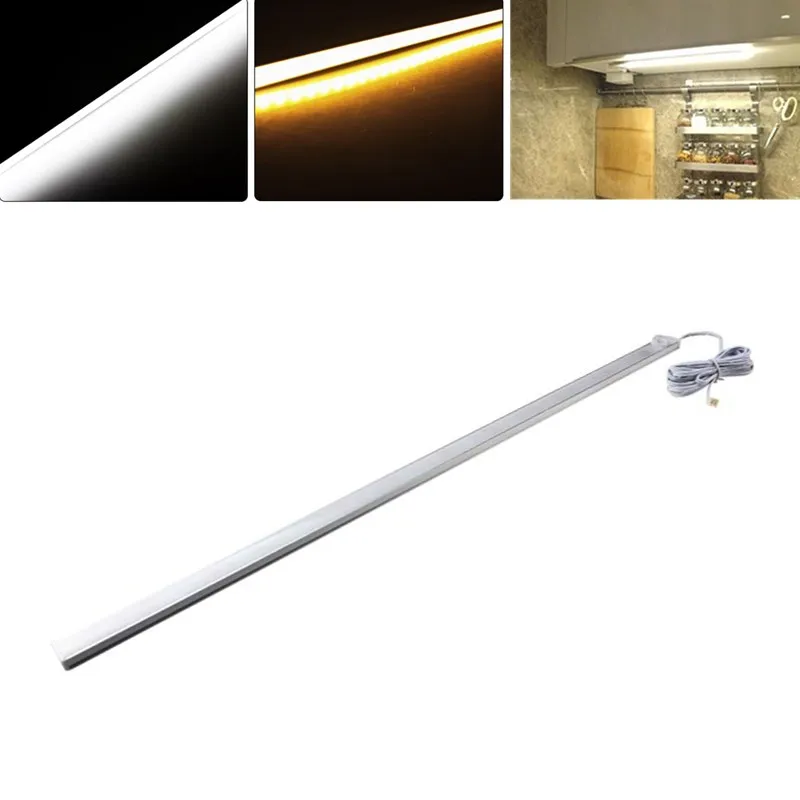 

50CM Body PIR Motion Sensor LED Tube Cabinet Rigid Light for Kitchen Closet Wardrobe DC12V