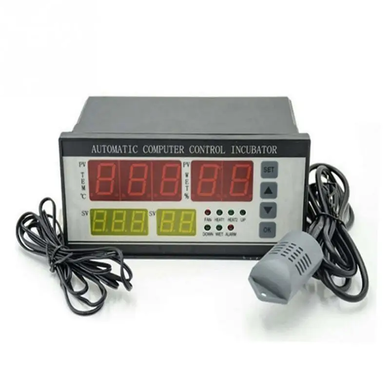 

XM-18 Egg Incubator Controller Thermostat Hygrostat Full Automatic Control with Temperature Humidity Sensor Probe