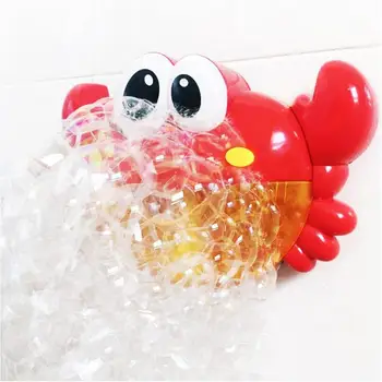 

New Arrival Funny Bath Bubble Maker Bubble Crabs Baby Bath Accessories Pool Swimming Bathtub Soap Machine Toys for Children Kids