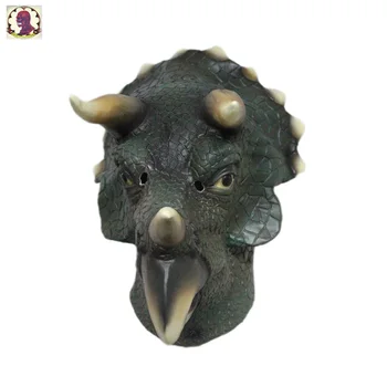 

Dinosaur head Mask High quality Latex Mask Triceratops Head Mask for fancy dress