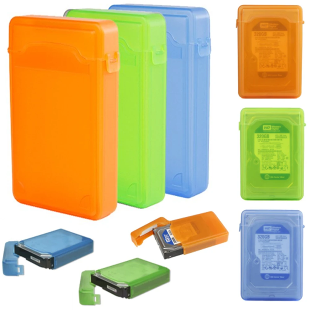 3.5 Inch Dustproof Protection Box For SATA IDE HDD Hard Disk Drive Storage Case External Hard Drive Case SSD Enclosure Hard Drive Enclosure Hard Disk Case External Hard Drive Box HDD Case Enclosure Hard Drive Adapter SSD Adapter