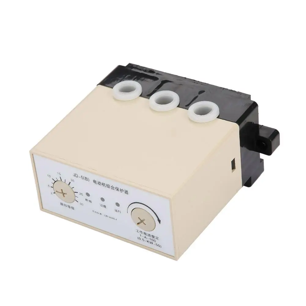 

380V Motor Integrated Protector Motor Phase Loss Overload Protector Relay For Circuit Breaker Moto JD-5 10-100A Wholesale