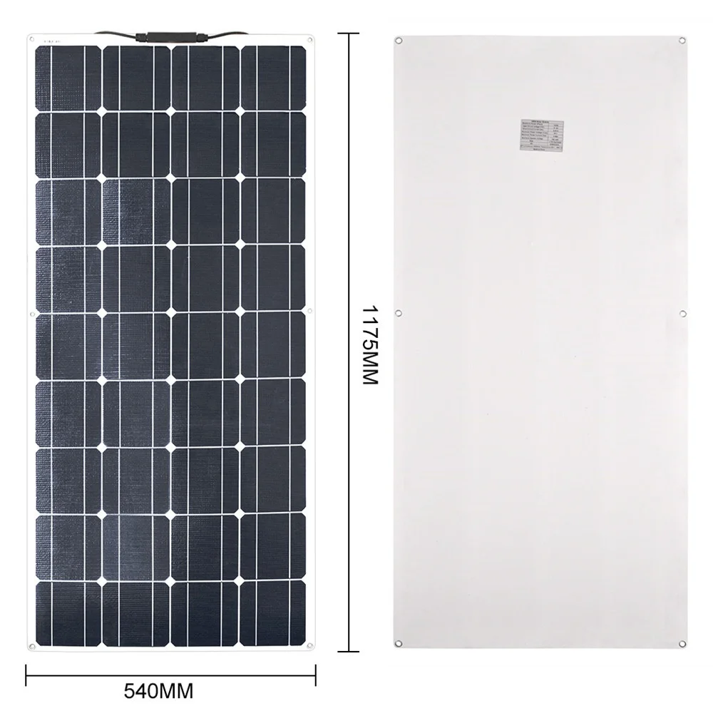 120 Вт гибкие ETFE солнечные панели Solpanel Bank модуль сотового комплекта системы + 12 В/24