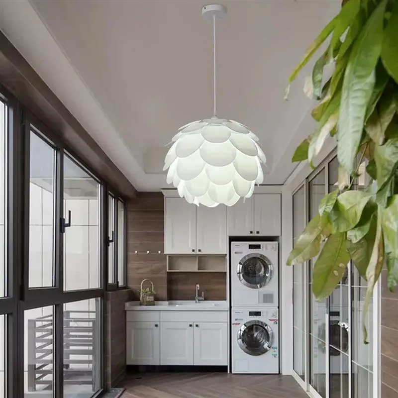 

DIY Hanging Lampshade Suspension Ceiling Pinecone Shape Pendant Lamp Shade For Dining Room Living Room Bedroom Club Study