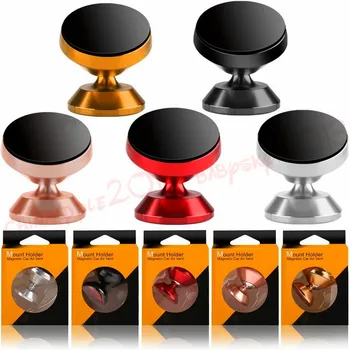

360 Degree Rotatable Magnetic Cellphone Car Mount Holder Stand Alloy Holder for iphone 7 8 x samsung s7 s8 s9 android phone pc