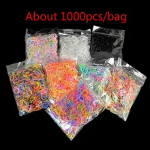 

About 1000pcs/bag (small package) New Child Baby TPU Hair Holders Rubber Bands Elastics Girl's Tie Gum Hair Accessories