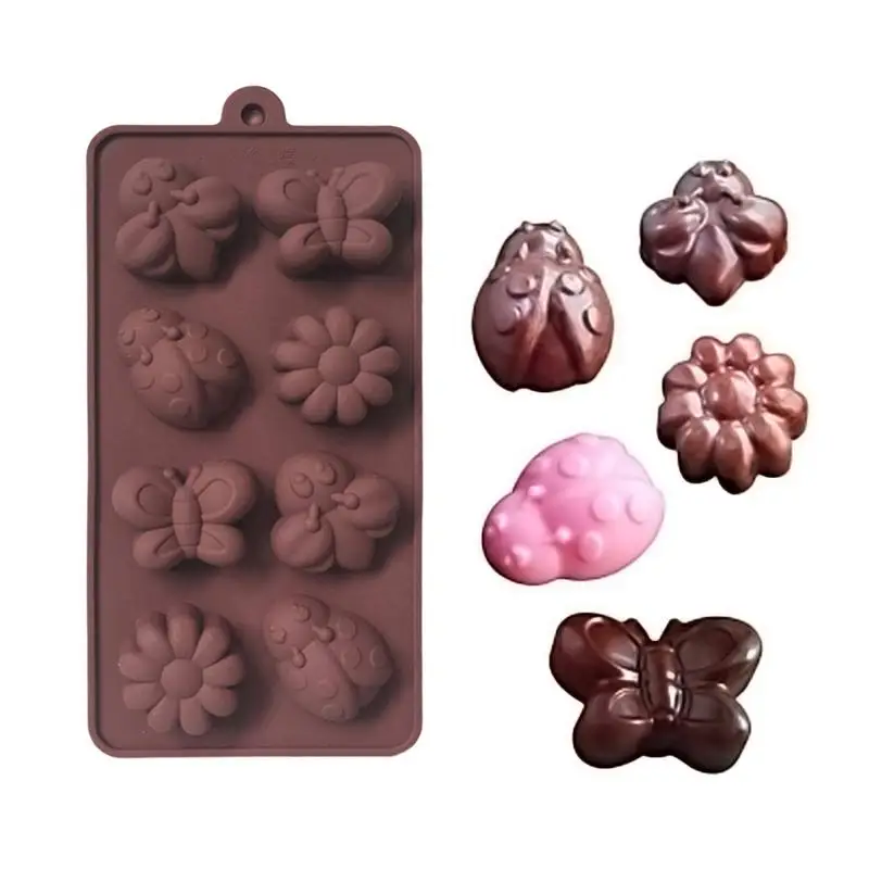 

Silicone Chocolate Mold DIY Jelly Pudding DIY Baking Cake Cookie Mold 3D Dinosaur Butterfly Insect Shape Dessert Molds