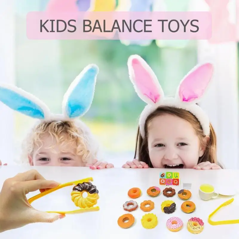 Plastic Cookies Stacking Children Kids Balance Game Interactive Toys 1 Box Pretend Play Toys for children birthday Gifts
