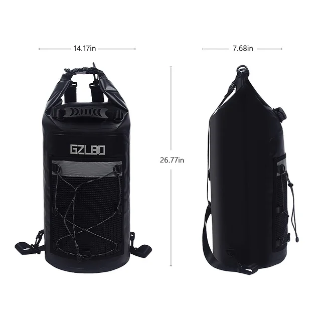 GZL Waterproof Dry bag for Trekking Sack Bag For Canoe Kayak Rafting Outdoor Sport Swimming Bags Travel Kit roll top Sport bag 5