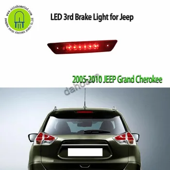 

FOR JEEP 05-10 GRAND CHEROKEE SMOKED HOUSING THIRD 3RD TAIL BRAKE LED LIGHT LAMP