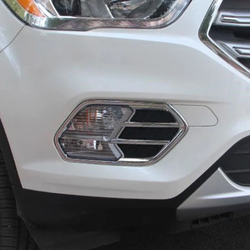 Передняя противотуманная фара для Ford Escape Kuga 2017 18 хромированная крышка лампы