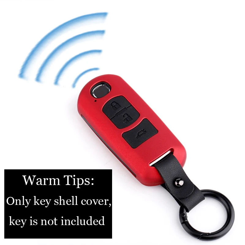 

Matte Red Remote Key Fob Case Shell Protector For Mazda 5 6 CX5 CX3 CX7 CX9 MX5