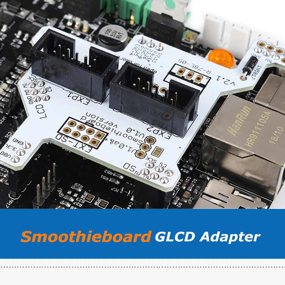 1 шт. 3D принтеры Запчасти Smoothieboard 5X V1.1 плата Full Графический ЖК дисплей модуль