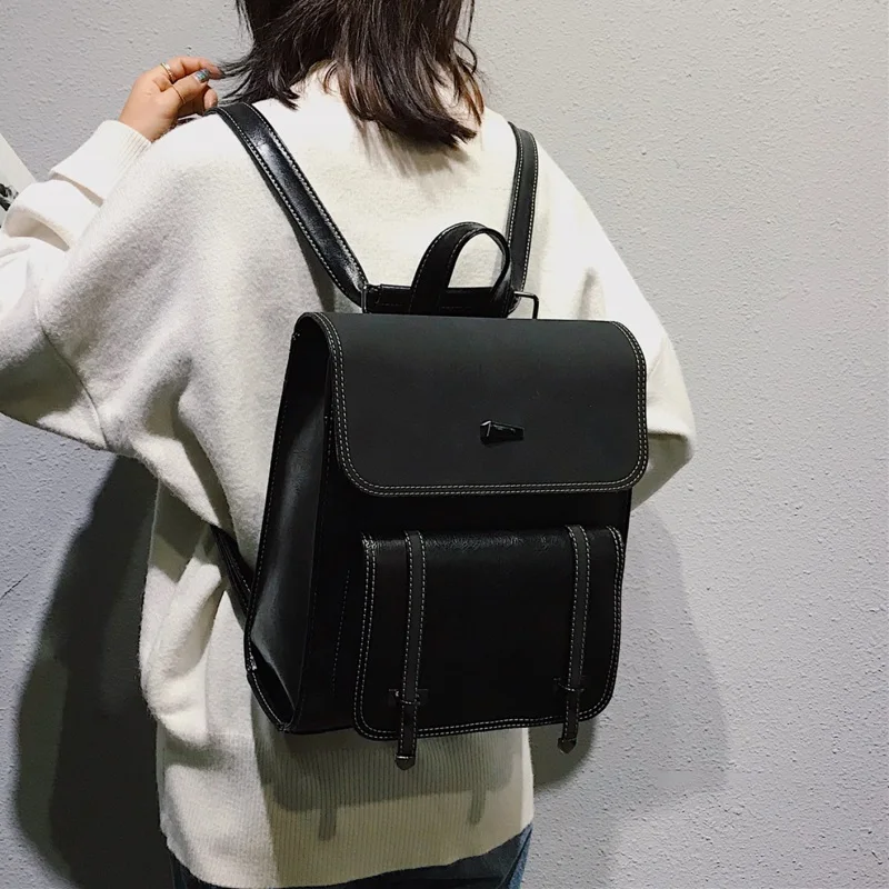 Водонепроницаемый женский рюкзак, сумка для плеч, сумка из искусственной кожи, школьный рюкзак, студенческий рюкзак, студенческий рюкзак