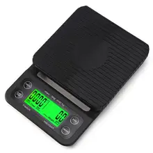 3kg 0.1g Premium Weight Scale Portable Digital Scale Balance Machine LCD Electronic Drip Coffee Scale With Timer