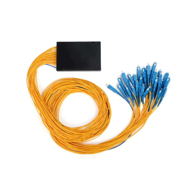 

4 PCS Fiber Optical PLC Splitter ABS box 1 : 32 1x32 2.0mm pigtail Fiber Opitc Splitter SC UPC Connector Free Shipping