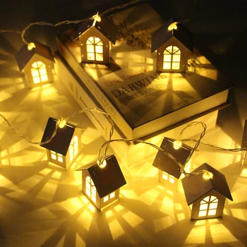 

10/20 Led Christmas Tree House Fairy Light Led String Wedding Party Garland Christmas New Year Decoration Light For Home