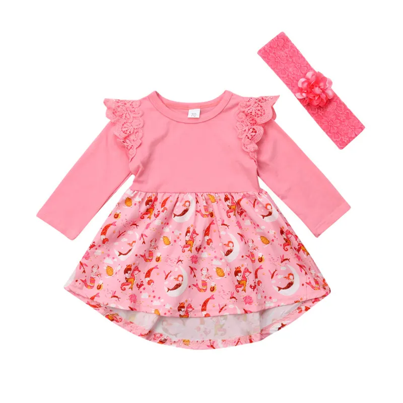 

Baby Girls Dress Princess Lace Cartoon Pattern Clotehs Baby Party Wedding Flower Kids Dresses For Girls Toddler Winter Outfits