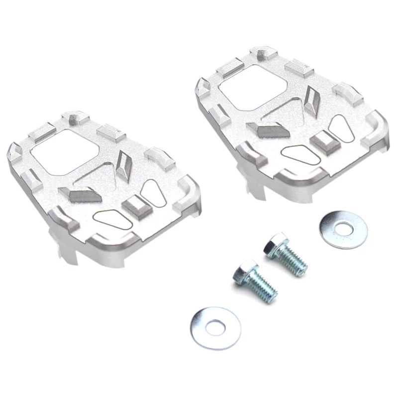

Motorcycle Billet Mx Wide Foot Pegs Pedals Rest Footpegs For Honda Crf1000L Africa Twin Adventure Sports 2014-2017(Silver)