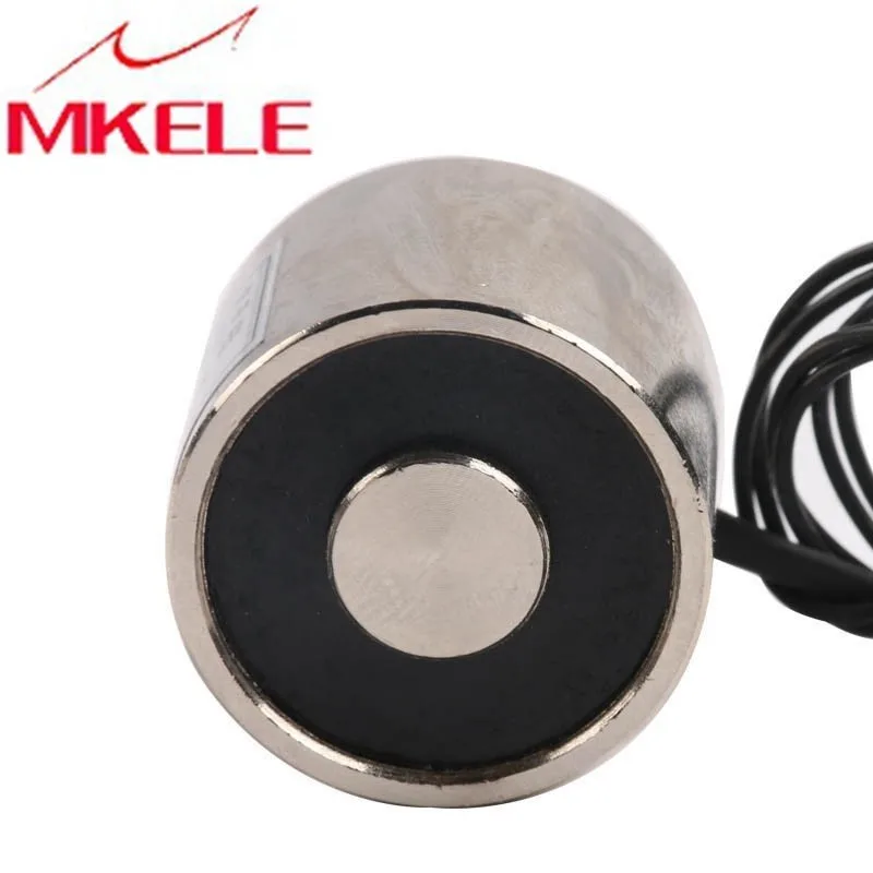 

Hot Sale DC 24V Holding Electric Magnet Lifting 12KG Solenoid Electromagnet P30/25 Magnetic Materials China