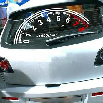 

3D Car Sticker Odometer Tachometer Speedometer Rear Windshield Reflective Car Stickers D-98
