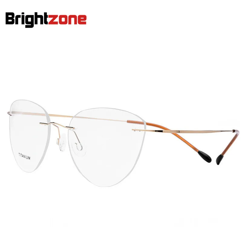 

Surprise Price Multi-colors Options Rimless Cute Vision Prescription Myopic Metal Glasses Women Frames Optical Frame Eyeglasses
