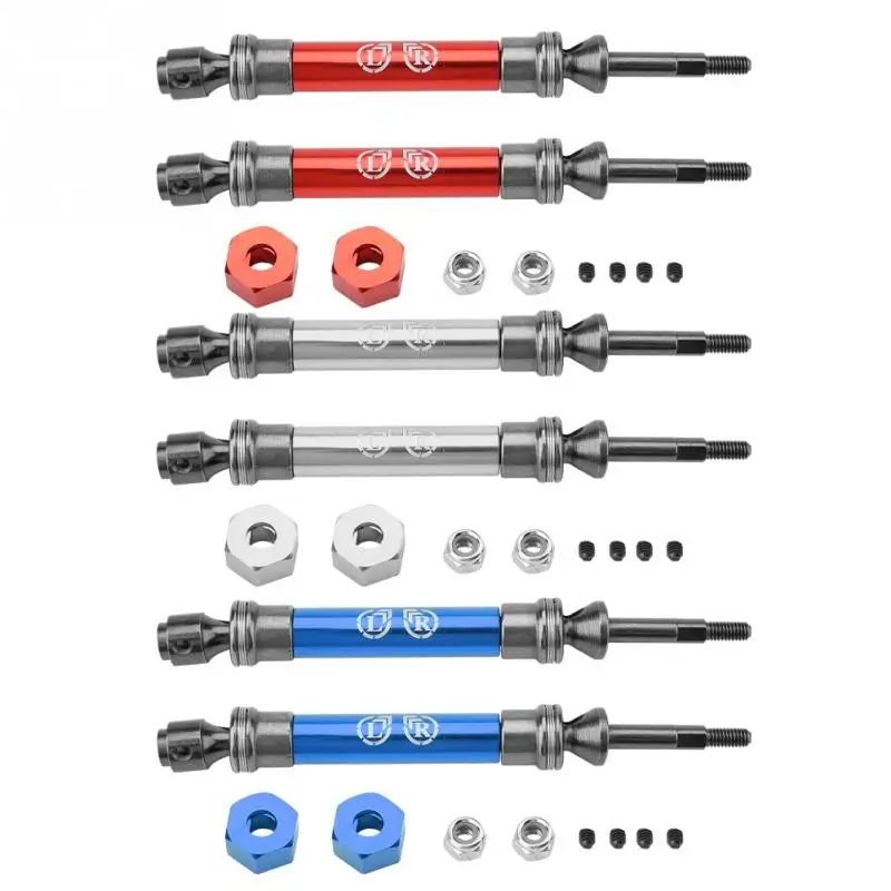 2 шт. задний приводной вал CVD трансмиссионная ось высококачественный металл RC задний приводной вал CVD для Traxxas Slash 4X4 1/10 грузовик RC часть