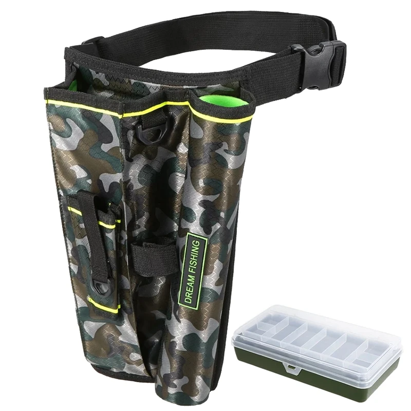 

2 In 1 Portable Fishing Bag Tackle Box Folding Fishing Storage Carry Bag