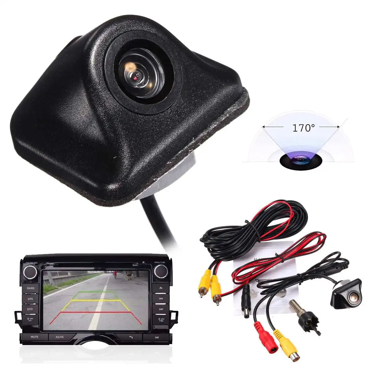 

Universal HD Car Rearview Camera Back Up 170 Degree Backup Parking Reverse Camera For Monitor GPS Rear View Camera Waterproof
