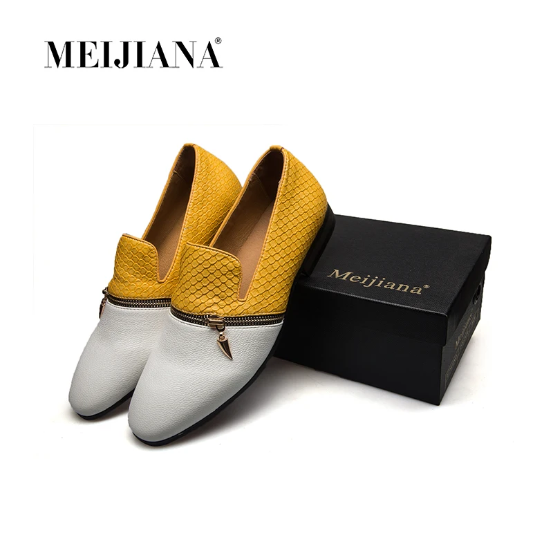 

MeiJiaNa Italian designer zipper flat shoes men 2019 Urban Men's shoes Men's casual shoes Brand hiking breathable footwear