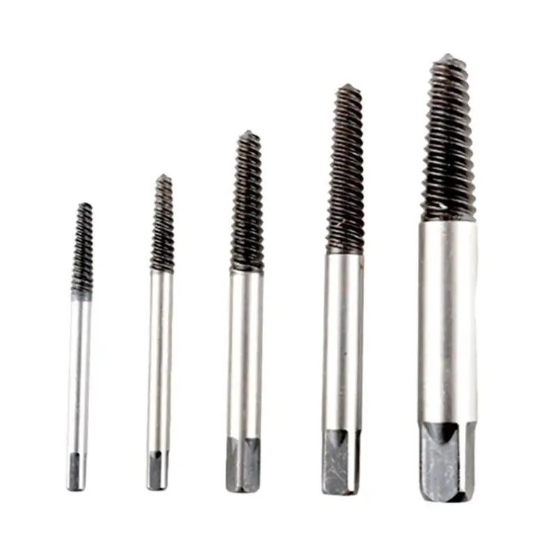 

5pcs Screw Extractor Set Steel High-Quality Easy Out Remover Set Garage Tools Auto Repair Tool Screw Extractor Drill Tool