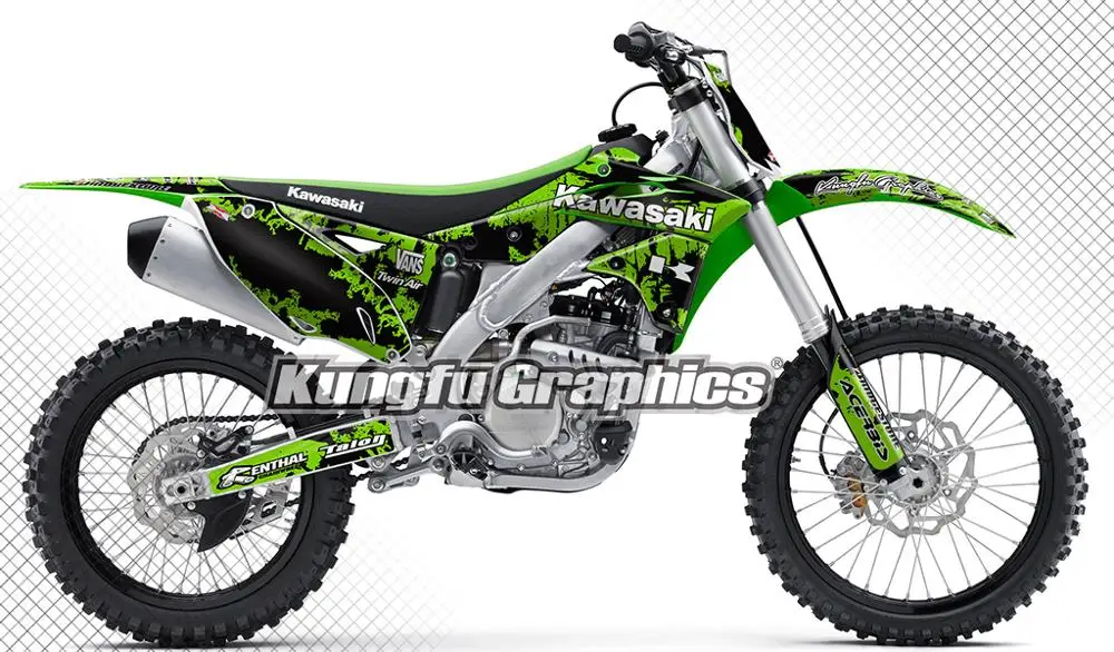 KUNGFU графика пользовательские обертывание автомобиля Комплект Наклейка для Kawasaki