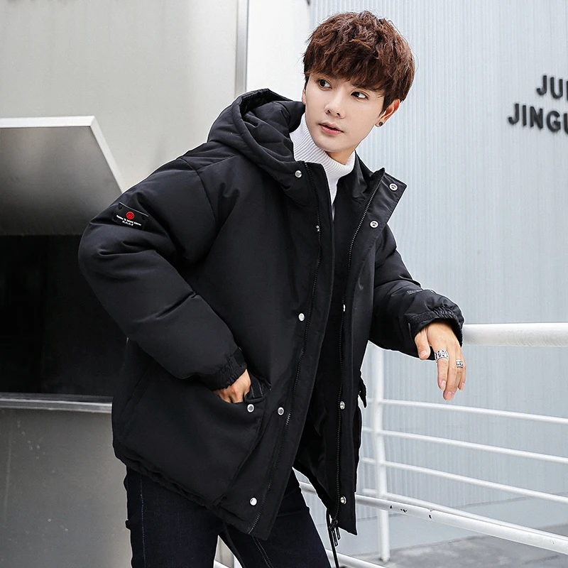 À Manteau Coton roses Hommes Coupe vent Homme 2018 Jaket Hiver Rembourré Yellow black Nouveau Vestes Capuchon Vêtements Parka EW2IY9DH