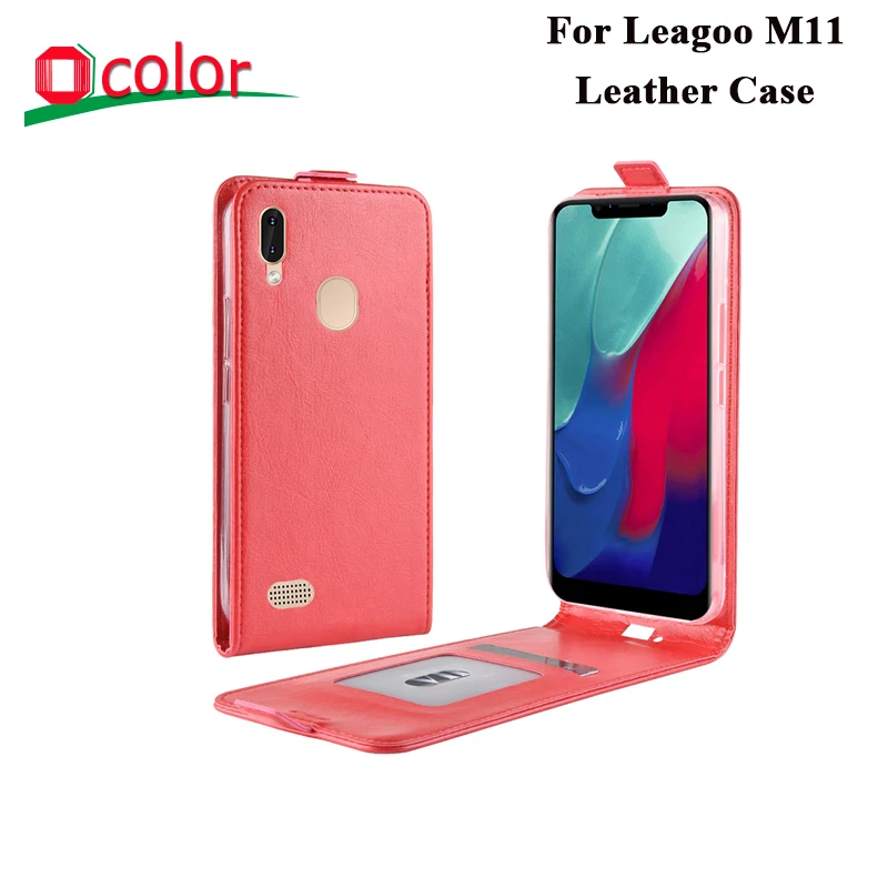 Ocolor для Leagoo M11 Флип кожаный чехол с наклейкой Замена кошелек телефона кармашком