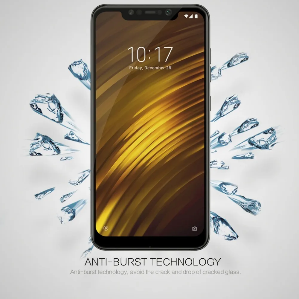 NILLKIN чехол CP+ Закаленное стекло пленка для xiaomi POCOPHONE F1 полное покрытие стекло протектор экрана для xiaomi POCO F1